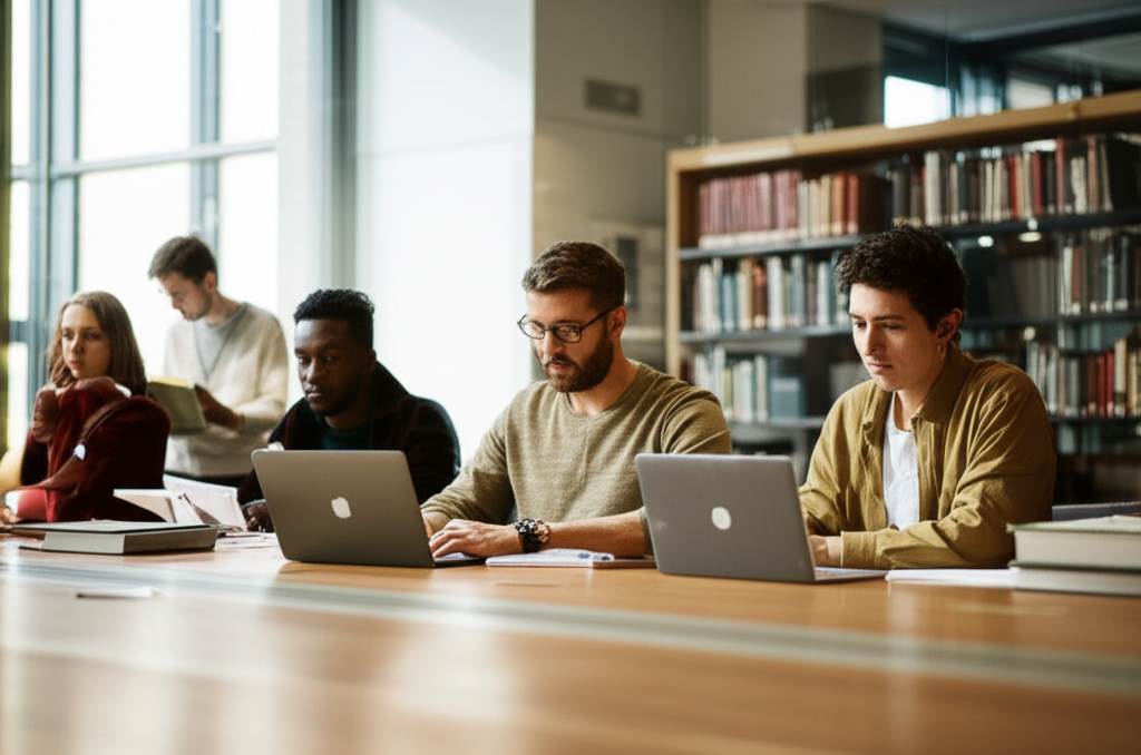 Students preparing for international education